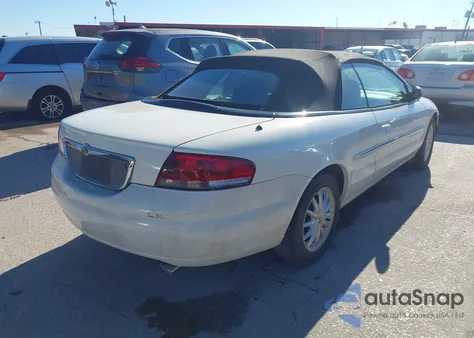 2001 Chrysler Sebring Lxi из США, поврежденный, VIN 1C3EL55U81N688280